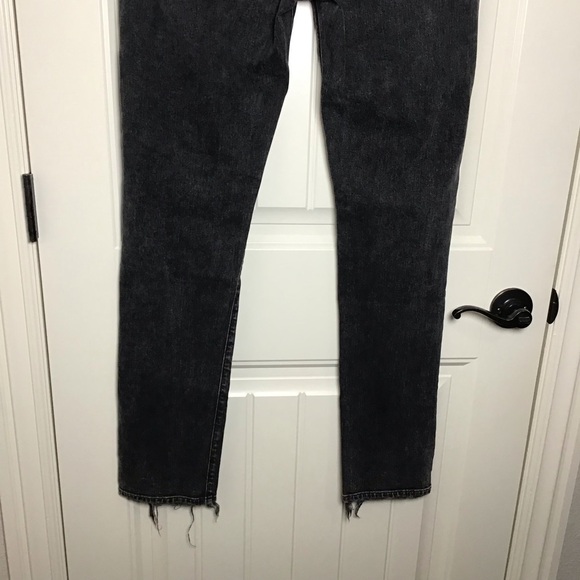 Agolde High Rise Distressed Black Jeans Size 32. - Picture 7 of 11